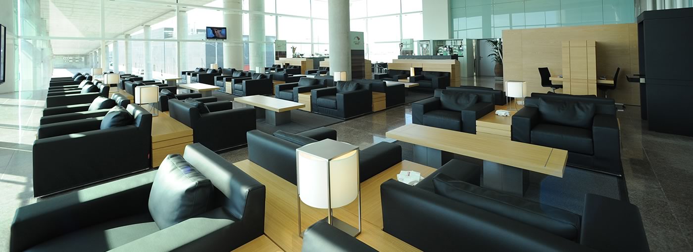 Premium Air Lounges. Sala VIP Colomer, Aeroport de Barcelona-El Prat Terminal 1.